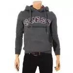 2012 guess veste mode hoodie top double mot gris